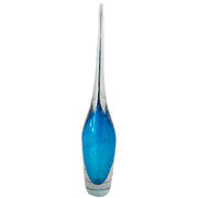 Enfeite de murano Gota Tears aqua marine 10x35 cm 