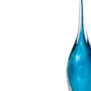 Enfeite de murano Gota Tears aqua marine 12x49 cm 