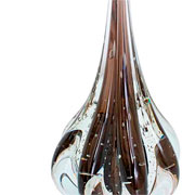 Enfeite Murano Gota fenix âmbar 40x18 cm 