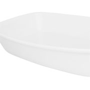 Travessa refratária de porcelana pequena Bake cool gray 22x14 cm 