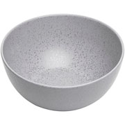 Bowl de cerâmica raso Mist cinza matte 15x07  cm 