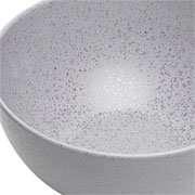 Bowl de cerâmica raso Mist cinza matte 15x07  cm 