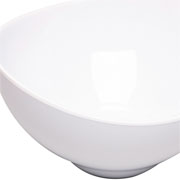 Bowl de melamina branca 25x24 cm 