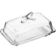 Mantegueira de cristal Bird com tampa 18x10 cm 