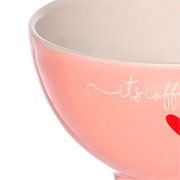 Bowl de porcelana Lamour rosa 440 ml 12x07 cm 