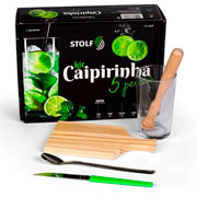 Kit Caipirinha Stolf Pinus com 05 peças 