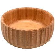 Bowl de bambu canelado 19x06 cm 