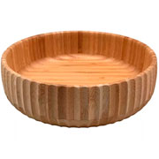 Bowl de bambu canelado 22x06 cm 