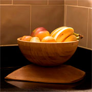 Bowl de bambu circular fundo  28x12 cm 