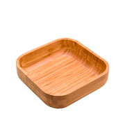 Bowl de bambu quadrado 23x07 cm 