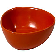 Bowl de cerâmica Noli laranja 13x11 cm 