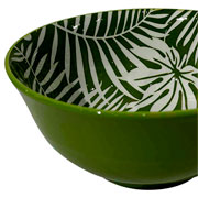 Bowl em cerâmica Leaves verde 16 cm 