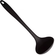 Concha de silicone preto 30 cm 