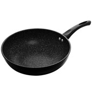 Frigideira wok de cerâmica indução Granilite preta 28 cm 