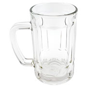 Caneca de vidro canelada de Chopp  400 ml 