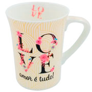 Caneca de porcelana Love 340 ml 