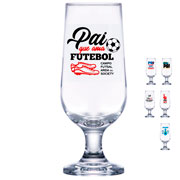 Taça de vidro para chopp Blumenau pais colors 310 ml 