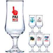 Taça barcelona de vidro para chopp Pai colors 370 ml 