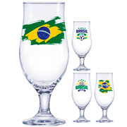 Taça de vidro Royal Beer Brasil sortida 330 ml 