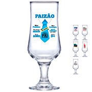 Taça de vidro para chopp Barcelona pais colors 310 ml 