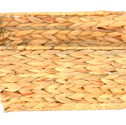 Cesto de fibra natural e seagrass com alça 30x15 cm 