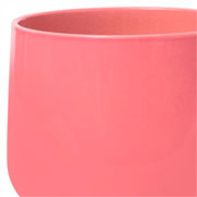 Vaso de cerâmica bretagne rosa 19x15 cm 