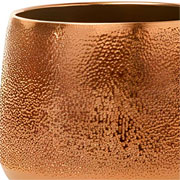 Vaso de cerâmica Bretagne points ouro 19x15 cm 