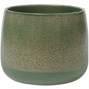 Vaso de cerâmica Bretagne verde musgo 19x15 cm 