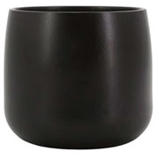 Vaso de cerâmica bretagne preto fosco 14x13 cm 