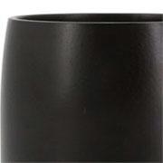 Vaso de cerâmica bretagne preto fosco 14x13 cm 