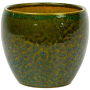 Vaso de cerâmica Lorance verde musgo 21x18 cm 