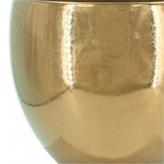 Vaso de cerâmica Lorance dourado 21x18 cm 