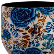 Vaso de metal redondo Lammie Dutch blue 26x26 cm 